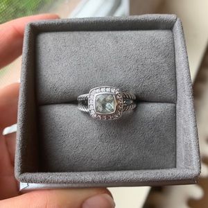 David Yurman Albion Petite ring - prasiolite sz 7